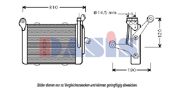 AKS DASIS масляный радиатор, двигательное масло 056280N